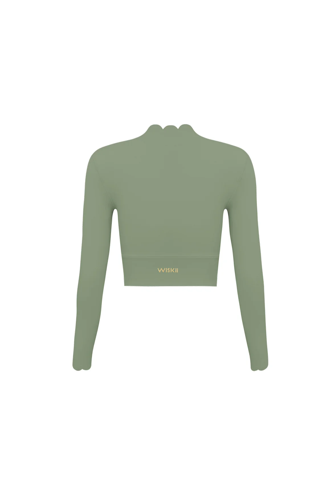 Scallop Cropped Long Sleeve Top - Image 48