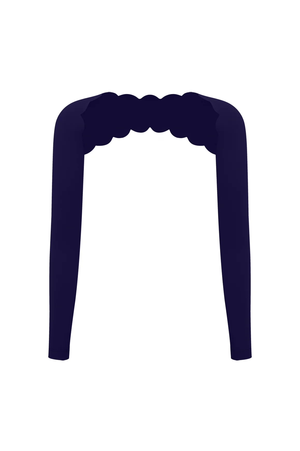 Scalloped Long Sleeve Sports Shrug - Image 19