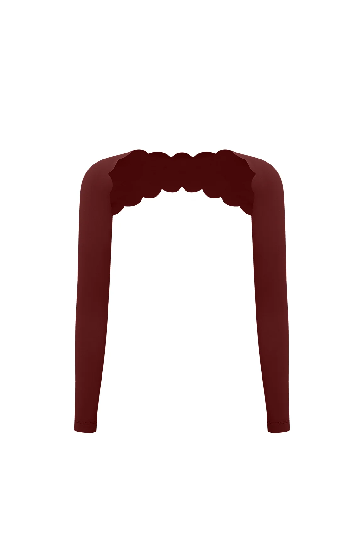 Scalloped Long Sleeve Sports Shrug - Image 5