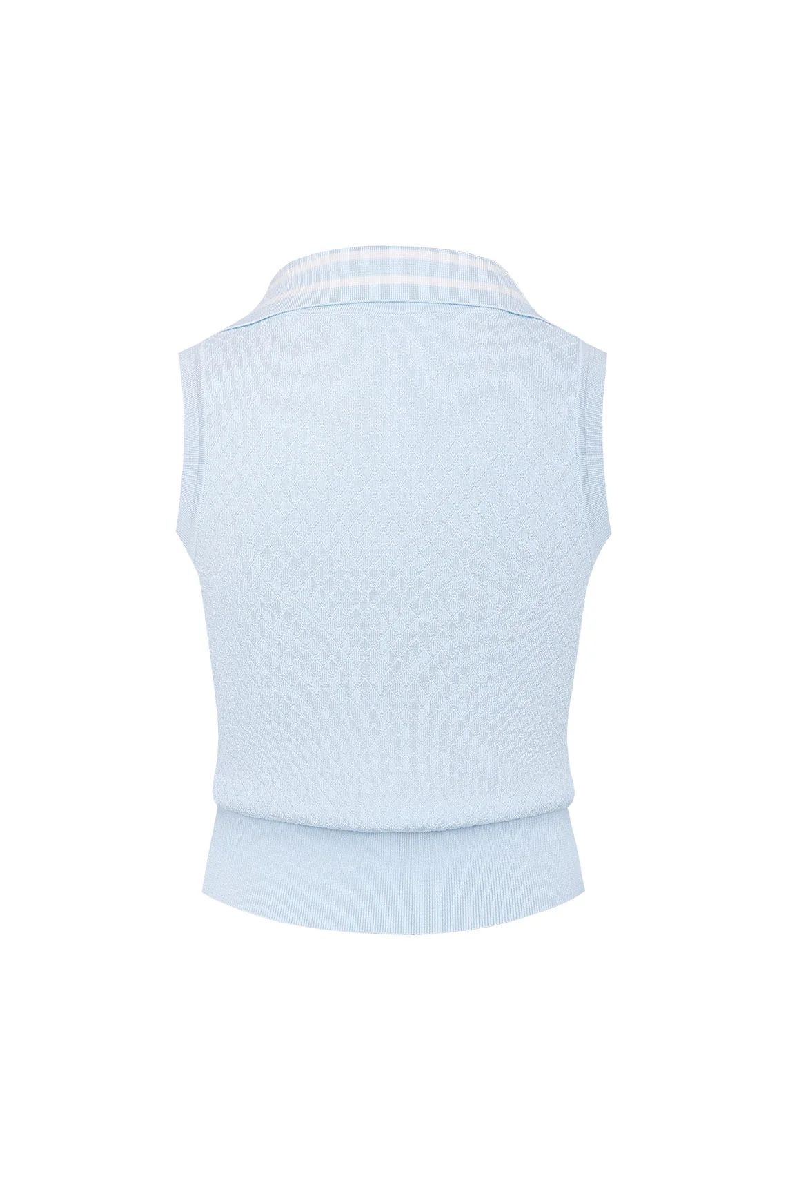 Slim-Fit Cable Knit Zip Vest - Image 3
