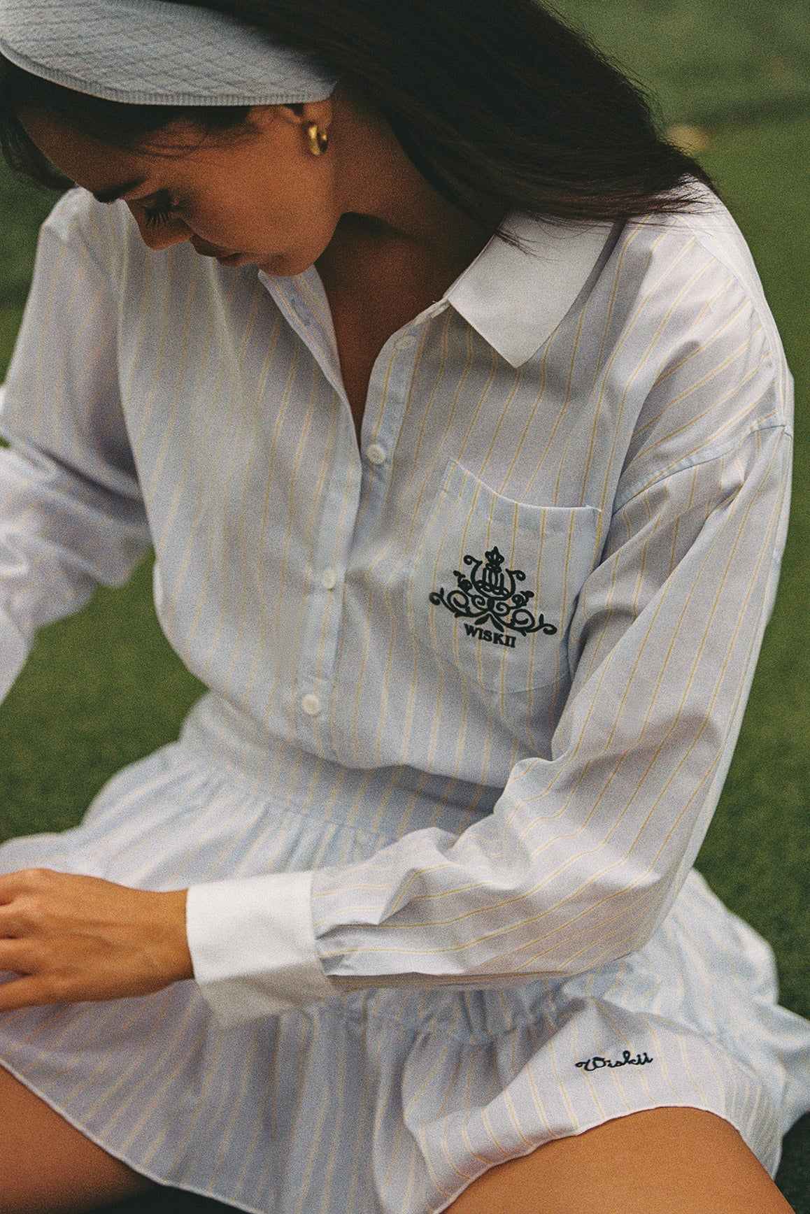 Stripe Button-Down Crop Shirt - Image 6