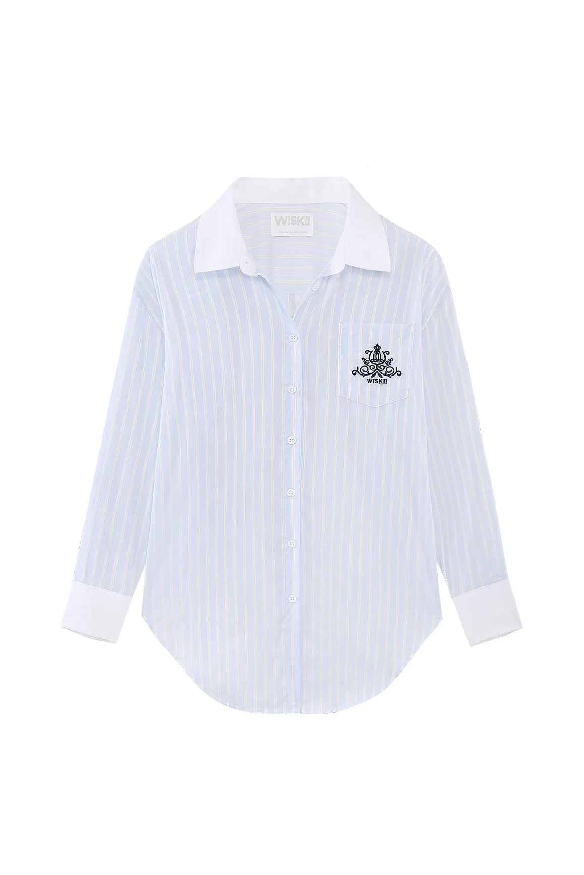 Stripe Button-Down Longline Shirt - Image 6