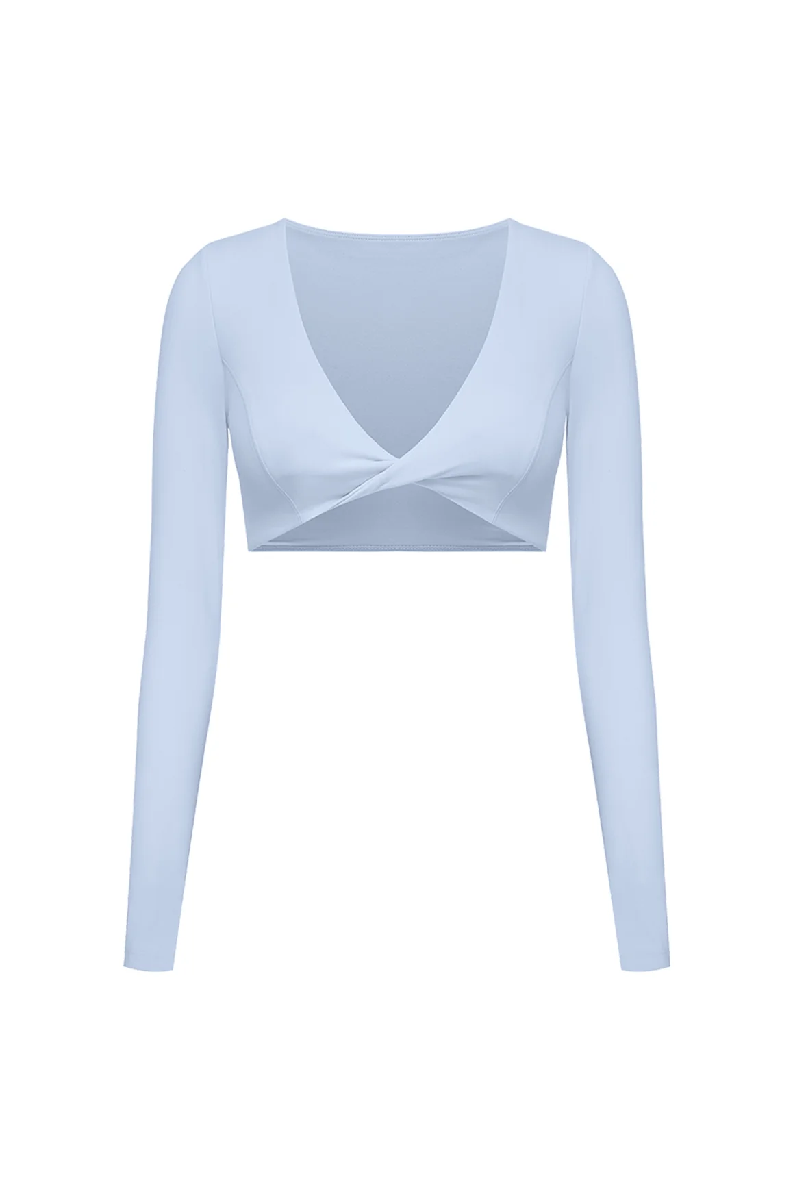 Twist-Front Long Sleeve Crop Top - Image 40