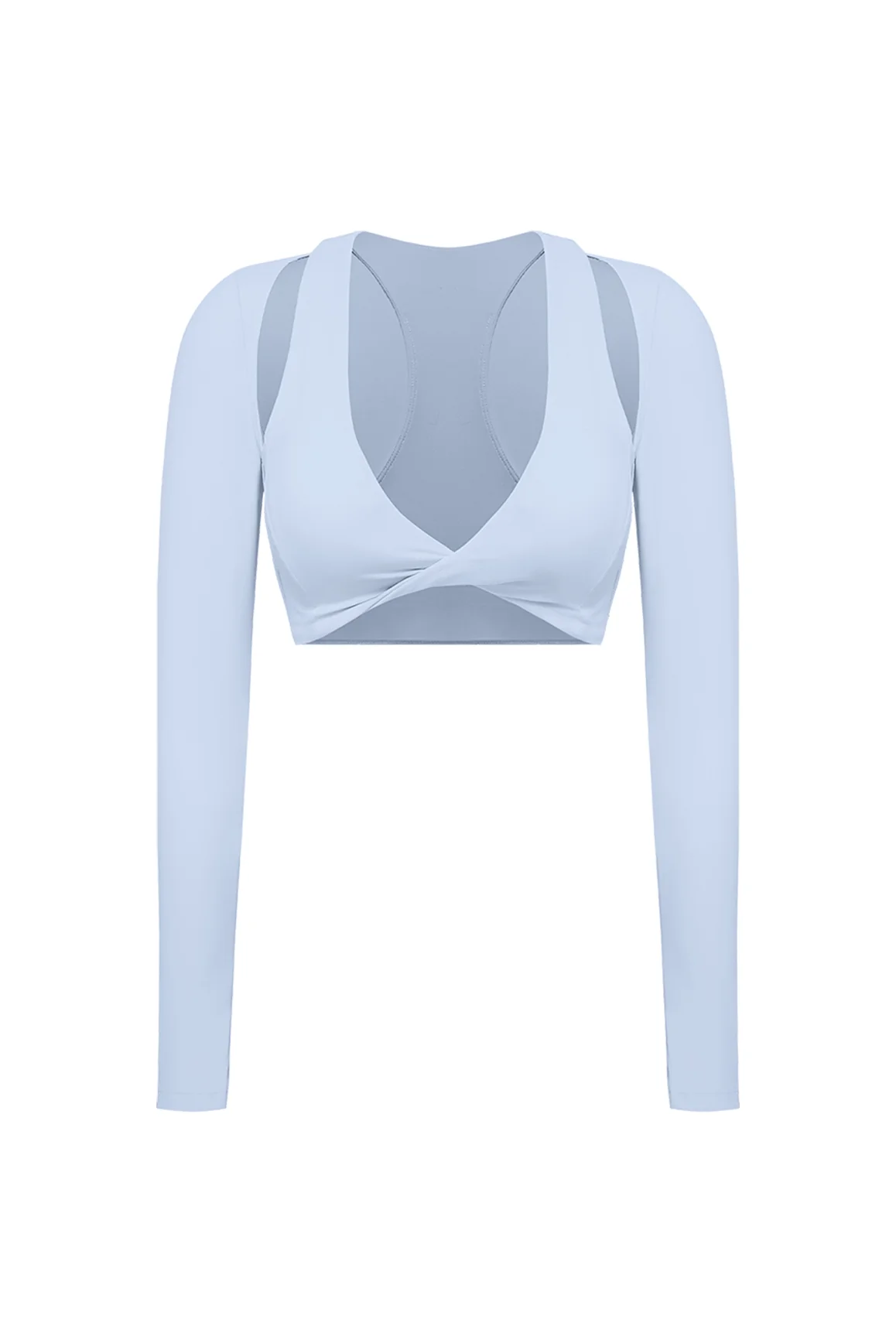 Twist-Front Shoulder Cut Crop Top - Image 46