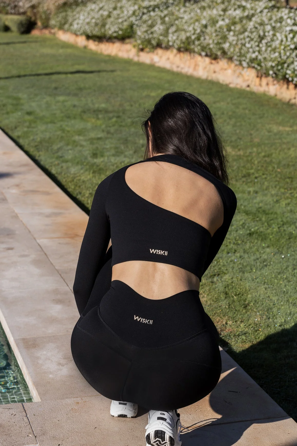 Unique Cut Long Sleeve Crop Top - Image 2